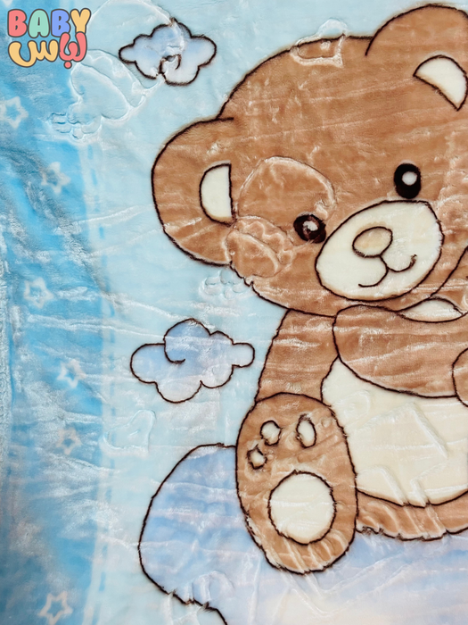 Bear Baby Blue Blanket