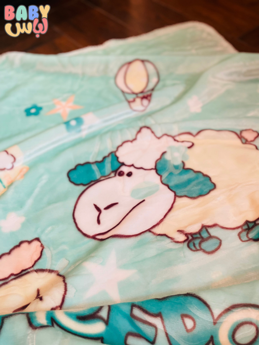 Sheepo Blue Baby blanket