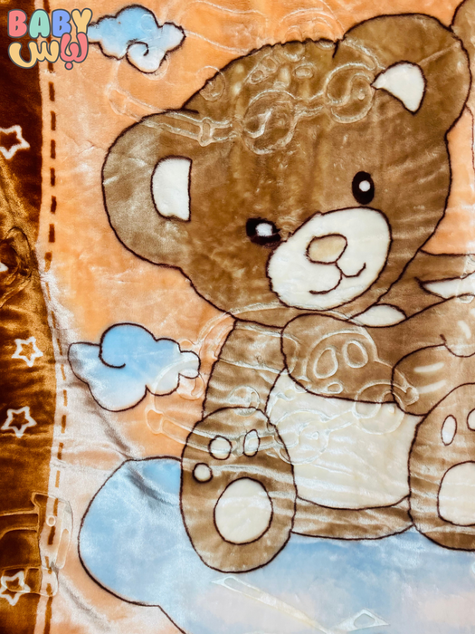 Bear Baby Brown Blanket