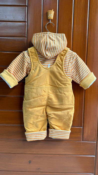 2 Pcs Cute Cow Mustard Romper