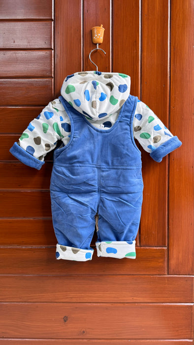 2 Pcs Blue Bob Baby Romper