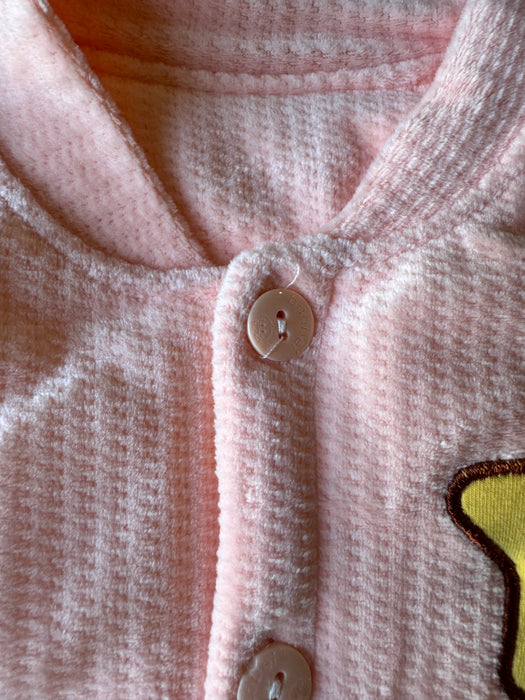 Pink Chic Velour Baby Suit