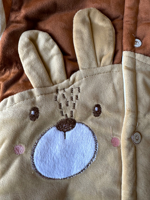 Brown Velvet Bunny Suit