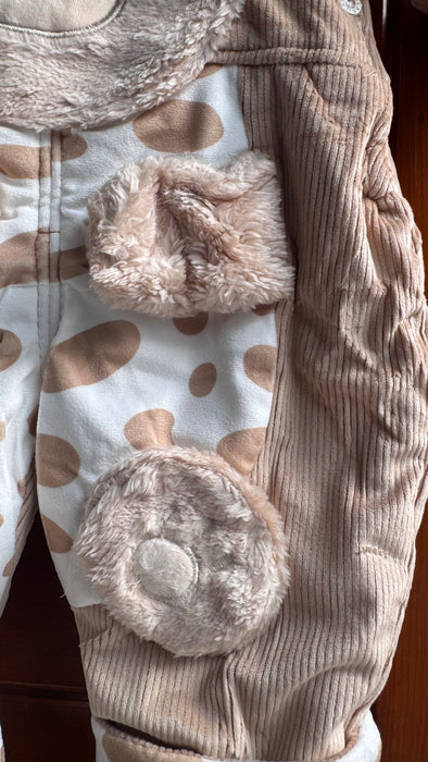 Bear Baby Brown Fur Romper