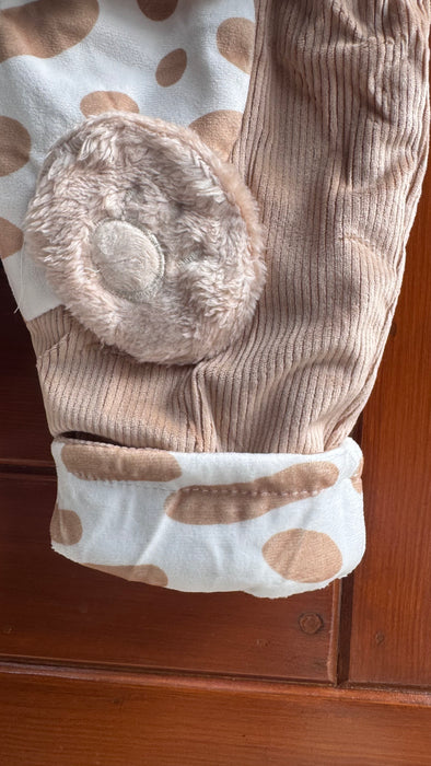 Bear Baby Brown Fur Romper