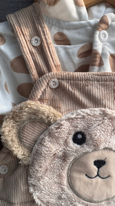 Bear Baby Brown Fur Romper